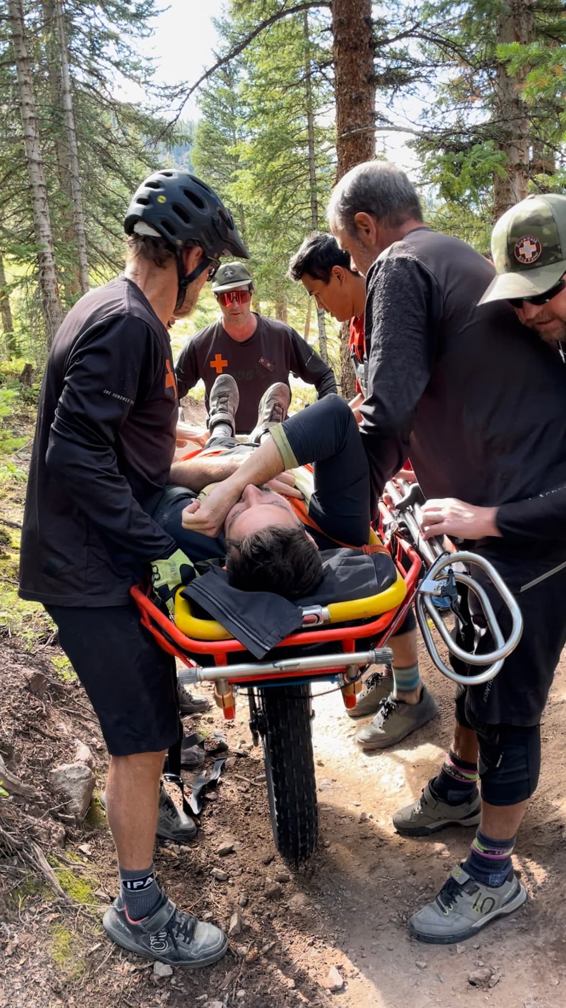 Mountain biking accident in Snowmass.